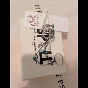 🔮 SPELL & THE GYPSY SAMPLE TURQUOISE SLAVE CHAIN RING🔮